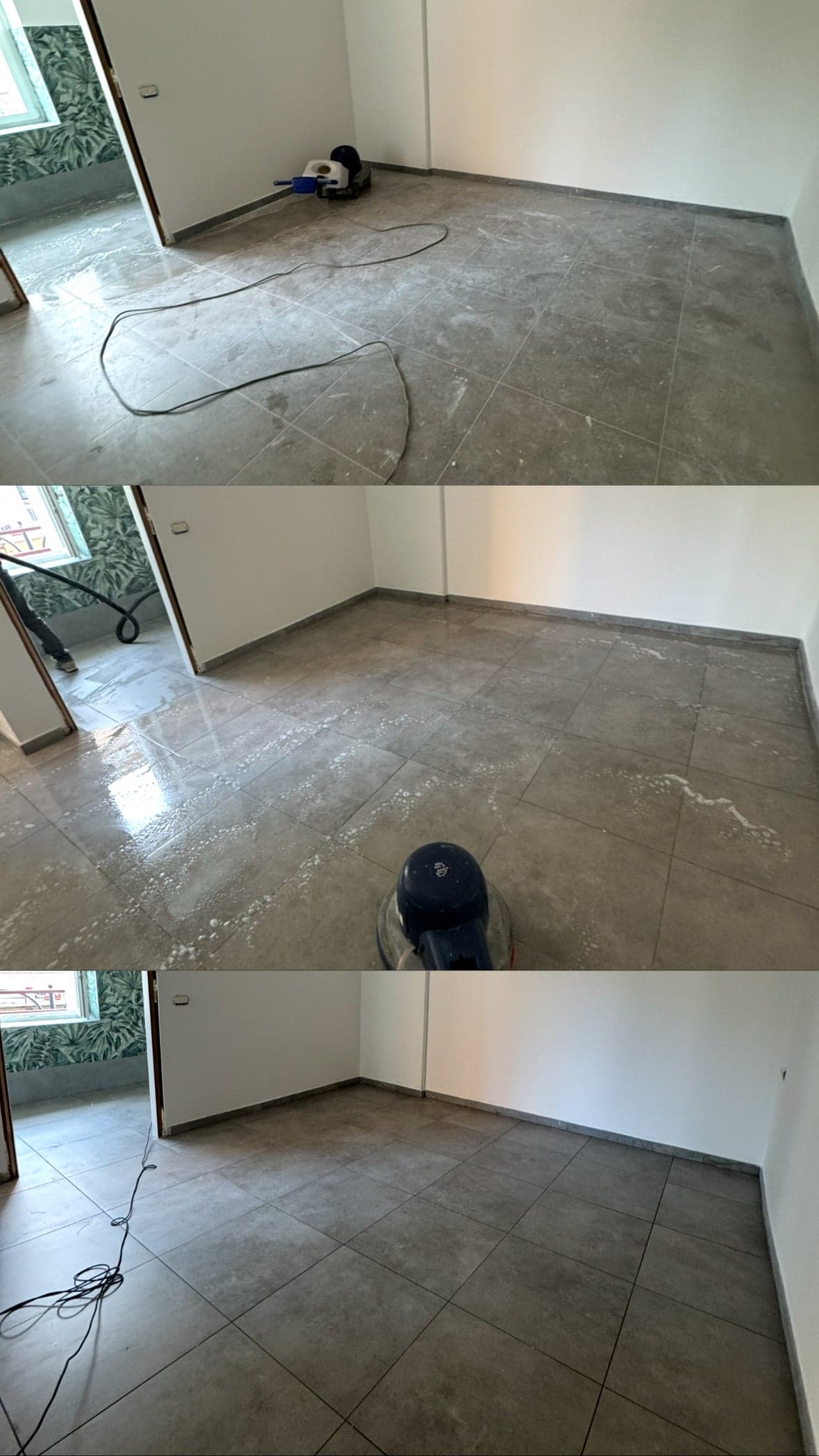 Pavimento riportato a nuovo tramite i nostri processi di lucidatura e sgrassamento