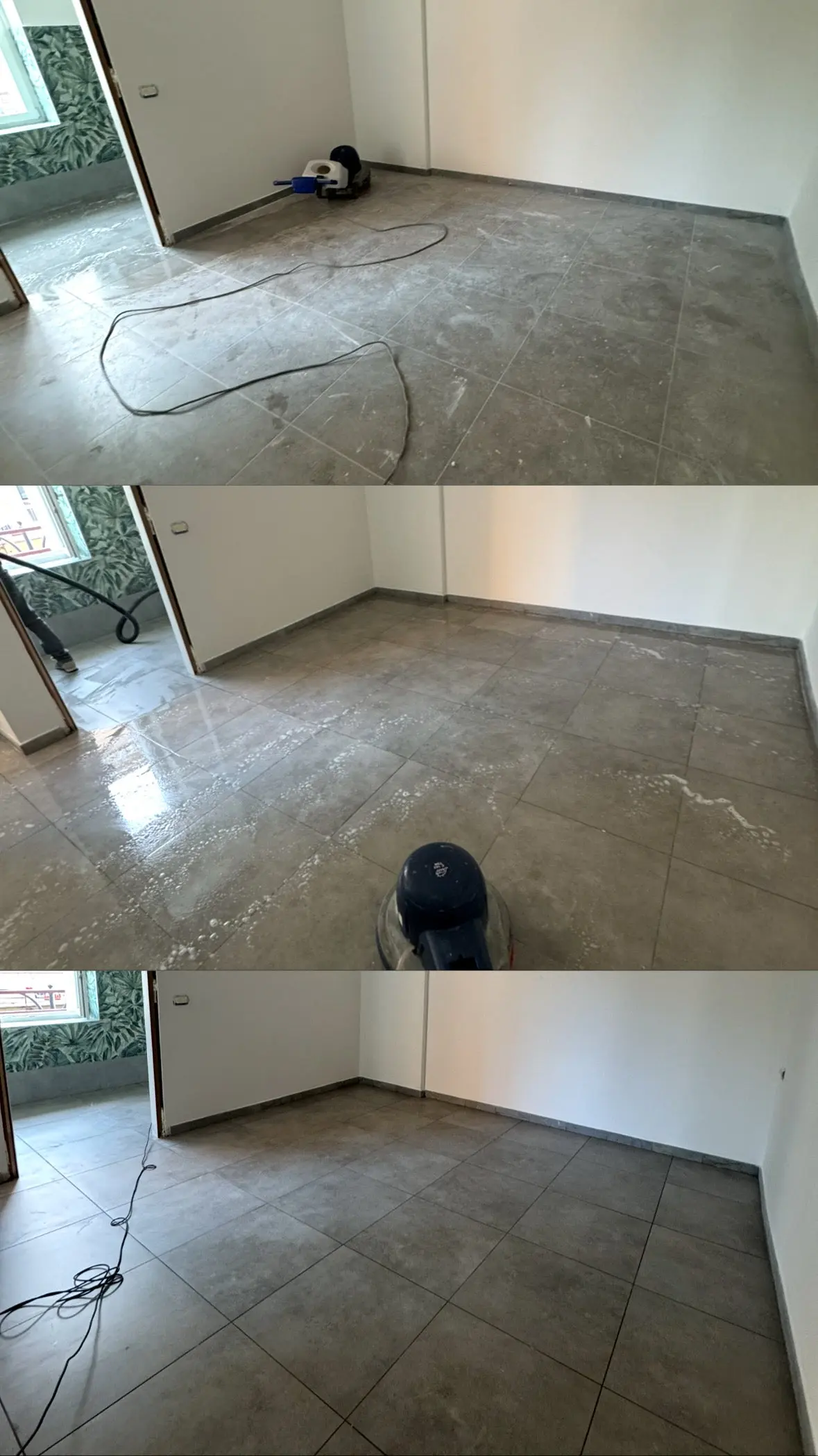 Pavimento riportato a nuovo tramite i nostri processi di lucidatura e sgrassamento